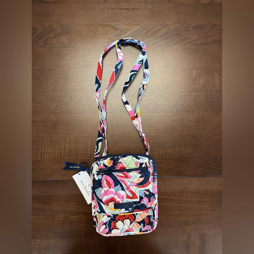 Vera Bradley Quilted Crossbody Bag - Navy, Pink, Red, Yellow